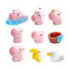 Criativo Bonito Rosa Capibala Capivara Boneca DIY Decorações Pendurados Acessórios Micro Paisagem Mini Enfeites