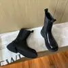 Botines Chelsea de Suela Gruesa con Estampado Nuevo 2026 con Forro de Felpa para Mujer, Botas Martin Versátiles para Otoño e Invierno