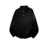 Sudadera Henley con Patrón de Escamas de Dragón Azul Oscuro para Hombre Otoño Textura de Alta Calidad Hombro Normal Manga Larga Camiseta Versátil Top de Pareja