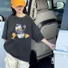 Camiseta de Manga Curta para Meninas, Top da Moda de Marca Transfronteiriça para Crianças, Roupa de Verão para Meninas Mais Velhas, Camiseta Básica Casual de Manga Meia-Manga Estilo Vintage
