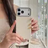 Capa de Cor Sólida com Padrão de Lichia Adequada para iPhone 17 Pro Max, Novo Modelo para Apple 17, Capa Simples de Silicone para 16/15
