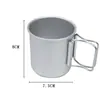 Taza de Té Pequeña Plegable para Camping al Aire Libre Portátil Ultraligera de Aleación de Aluminio Taza para Camping Picnic Taza para Café Mini Taza para Agua