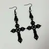 Comercio Exterior Transfronterizo Amazon Pendientes de Murciélago Negro y Espada Joyería Gótica Alternativa Halloween Murciélago Vampiro