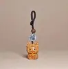 Madeira de Cipreste Doze Signos do Zodíaco Chaveiro de Carro Desenho Animado Corrente de Madeira para Celular Pingente Chaveiro Ano do Cavalo Ornamento Acessório de Presente