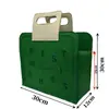 Bolsa de fieltro para el Festival de Medio Otoño, Bolsa de fieltro verde, Bolsa de regalo de embalaje engrosada para el Festival de Medio Otoño, Bolsa de regalo personalizada creativa