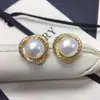 Pendientes de Perla Estilo Nido de Pájaro Clásico de Moda, Pendientes de Perla de Agua Dulce Natural para Mujer, Venta al por mayor de Joyería de Lujo Ligero de Perla de Zhuji