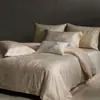 Novo modelo 2026 conjunto de quatro peças em jacquard texturizado 100% algodão conjunto de cama de cetim de algodão puro para quarto principal
