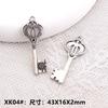 Accesorios de Joyería de Aleación DIY Colgante de Llave de Plata Antigua Collar Llavero Material Colgante Decoración Ropa Equipaje