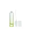 Nuevo Estilo Simple Delgado Recto Redondo Set Botella 80ml Agua Crema Esencia Rocío Puro Botella Botella de Crema Productos para el Cuidado de la Piel Botella de Vidrio