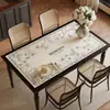 Tapete de mesa de jantar luxuoso e de alta qualidade, toalha de mesa, à prova d'água, à prova de óleo, resistente ao calor, lavável, protetor de superfície de mesa de centro, isolante térmico e resistente a altas temperaturas