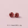 Cinnabar Natural Loto Nube Arena Imperial Cuentas para Joyería DIY Accesorios Campana Mantra de Seis Palabras Atrae Riqueza y Mejora la Fortuna Cuentas Sueltas