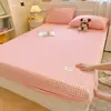 Nueva ropa de cama suave para dormitorio de estudiantes, sábana individual de color liso de terciopelo de leche - serie hogar