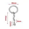 Llavero de Acero Inoxidable, Colgante de Llavero Engrosado y Endurecido, Accesorios para Llaveros DIY Hechos a Mano