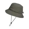 Chapéu Bucket de Verão com Logo Personalizado, Secagem Rápida, Fino, para Uso Externo, Proteção Solar, Respirável, Guarda-Sol, Pesca, Caminhada, Chapéu de Sol