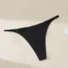 Tanga sin rastro transfronterizo para mujer, algodón en la entrepierna, sexy, transpirable, caliente, cintura baja, estilo de deseo puro para chica, calzones de seda helada