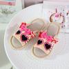 Pantuflas de Lino con Boca de Pez de Dibujos Animados de Algodón para Todas las Estaciones, Zapatos de Casa para Interiores, Zapatos de Casa con Suela Gruesa Antideslizante, Zapatos de Maternidad de Moda