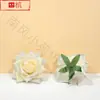 Cabezas de Flores de Rosa Artificiales (Ángulo Rosa) Ventas Directas de Fábrica Flores de Boda Diseño de Escena Exterior para Bodas Arco de Pared de Flores
