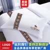 Lino de Hotel Cinco Estrellas Especial Algodón Puro Sábanas Cubre Edredón Ropa de Cama Ropa de Cama para Bed and Breakfast Juego Blanco de Cuatro Piezas Venta al por Mayor