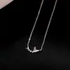 Colar Borboleta Diamante Flash Prata de Lei S925 Feminino Verão Novo Nicho Acessível Design de Luxo Ins Estilo Cool Corrente Simples para Clavícula