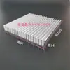 Dissipador de Calor de Alumínio com Dentes Finos Largura 80 100 120 160 200mm Radiador de Placa de Circuito de Alta Potência