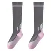 Calcetines de Compresión Deportiva para Pantorrillas de Mujer, Adecuados para Fitness, Correr, Saltar la Cuerda, Yoga y Ciclismo Calcetines Largos