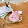 Bolsa de Moedas de Pelúcia Estilo Coreano com Tema de Vegetais Bolsa de Moedas de Comida de Café da Manhã Chaveiro Bolsa Portátil Bolsa de Armazenamento Estojo de Lápis de Grande Capacidade