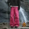 Pantalones Impermeables con Forro de Polar para Otoño e Invierno para Hombre, Pantalones de Trabajo Rectos Holgados de Marca de Moda, Pantalones Casuales Gruesos para Hombre
