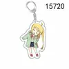 Merchandise de Anime Lonely Rock: Pingente de Mochila e Chaveiro Poggy-Chan e Kita Nijika com Expressão Cool