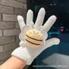 Estilo Ins Dibujo Animado Coreano Estrella de Natillas Terciopelo Coral Guantes Cálidos Estudiante Invierno Exterior Ciclismo Guantes de Cinco Dedos