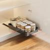 Estante de Almacenamiento Interior para Gabinete de Cocina Estante Inferior para Fregadero Estante de Almacenamiento para Utensilios de Cocina Vajilla Tazón Taza Acero Inoxidable Cesta Deslizante Estante de Almacenamiento para Condimentos