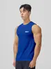 Primavera/Verano 2026 Nuevo Tejido de Panal Tejido Ojo de Perdiz Deportivo Transpirable que Absorbe la Humedad Sin Mangas para Entrenamiento de Fitness