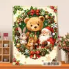 Pintura al óleo digital de Santa Claus transfronteriza para colorear DIY, diseño personalizado basado en imágenes proporcionadas, pintura decorativa acrílica para principiantes, venta al por mayor