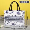 Bolsa de Lona con Logotipo Personalizado Impreso Correa Bolso Tote Estéreo Personalizado Portátil Cruzado de Lona Protección Ambiental Gran Capacidad