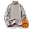 Comércio Exterior Atacado Tricô Gola Alta Masculino Tricô Novo Casual Roupa de Trabalho Camisa Base Camiseta Interna Tricô Quente