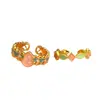Libro Rojo Pequeño Mismo Estilo Moda Elegante Versátil Exquisito Anillo Rosa Diseño de Nicho para Mujer Apertura Estilo Nacional Anillo