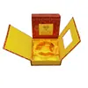 Caja de Embalaje para Joyería de Jade Flor Dorada Anillo Colgante Pulsera Pulsera Colgante Caja de Embalaje Disponible