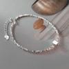 Nalan Plata S925 Casual Brillante Geométrico Plata Rota Serie Qian Duoduo Pulsera de Temperamento para Hombres y Mujeres S5454