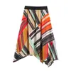Comercio Exterior 2026 Otoño Nuevo Estilo Europeo y Americano Moda Femenina Elegante Camisa Estampada y Falda 8019160