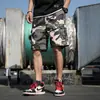 Tooling Shorts Verão Masculino Estilo Coreano Moda Esportes Casual Calças Curtas Moda Marca Solta Calças de Praia Masculinas