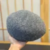 Novo Boina Outono/Inverno Nova Lã Feltro Japonês Versátil Boina Chapéu para Mulheres Britânico Retro Chapéu de Pintor Tendência