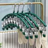 Clip para calcetines de acero inoxidable con múltiples pinzas, a prueba de viento y que no deja marcas, tendedero doméstico para ropa interior, herramienta multifuncional para secar calcetines