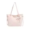 Estilo Coreano Floral de Moda Transfronteriza Gran Capacidad 2026 Colgante de Tela Nuevo Bolso Tote para el Trabajo de Mano en el Hombro Debajo del Brazo
