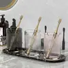 Copo de Enxaguante Bucal de Luxo Leve para Casa, Conjunto de Copos para Escova de Dentes, Copo para Escova de Dentes, Copo de Lavar para Casal, Copo para Escova de Dentes, Copo de Lavar com Aparência Sofisticada
