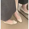 Primer Encuentro Temporada Estilo Coreano Suave Estampado de Leopardo Zapatos Planos de Ballet para Mujer Planos de Corte Bajo Zapatos de Deslizamiento Temperamento para el Trabajo