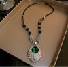 Collar de Lujo Ligero de Alta Gama para Mujer Cadena Larga de Lana Colgante Simple Accesorios Colgantes para Ropa Joyería de Cadena de Lana