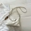 Bolsa de Ombro Única Cor Sólida Estilo Coreano Nicho para Axila Feminina Verão 2026 Nova Bolsa Transversal Fashion para Trabalho
