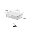 Caja de Almacenamiento para Refrigerador de Grado Alimenticio, Caja Sellada Transparente con Tapa, Caja de Almacenamiento para Carne y Verduras Refrigeradas y Congeladas, Venta al por Mayor