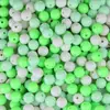 Contas Redondas de Acrílico Coloridas de Natal e Frutas com Furo Reto Acessórios para Montagem de Corrente de Celular e Pulseira Exclusivamente para Fornecimento Transfronteiriço