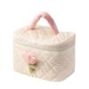 Bolsa Cosmética de Pana Ins de Aspecto Sofisticado Portátil de Gran Capacidad Bolsa de Almacenamiento de Alta Gama Bolsa de Almacenamiento Cosmético Linda