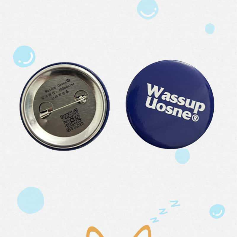 背面印刷二维码胸章